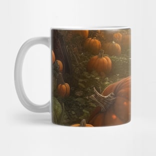 Sinister Halloween Pumpkin Patch Mug